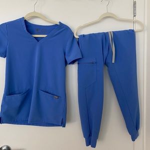 FIGS Ceil Blue Scrub Set (XXS | XXSP)